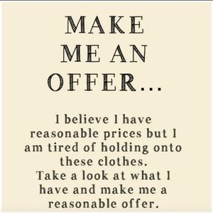 MAKE AN OFFER! I DON'T BITE 😊